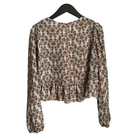 Gypsies & Moondust Shirt Size Large White with Floral Design festival - Picture 3 of 7